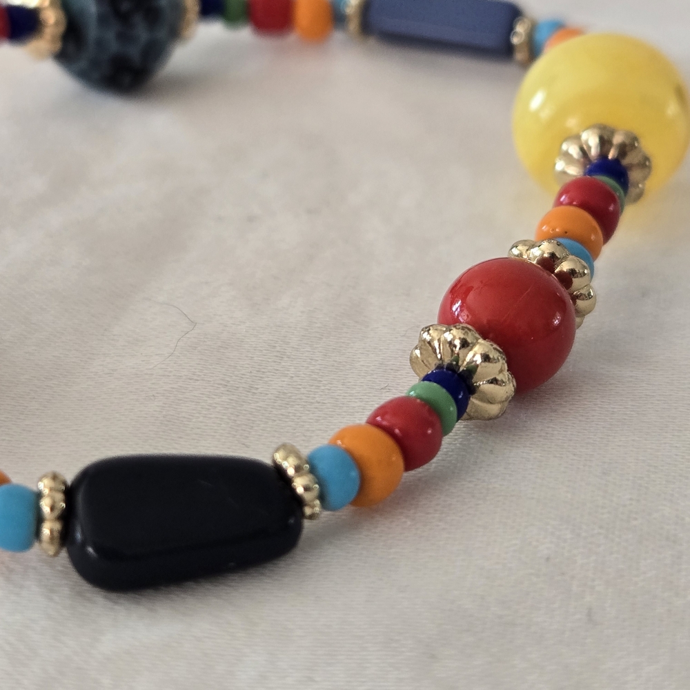Murano Multicolor Beaded Bracelet - Picture 9 of 10